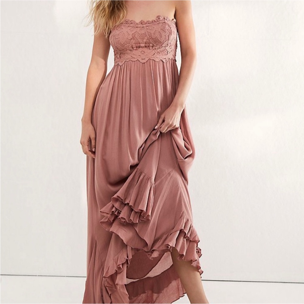 Free People Adela Corset Maxi Dress